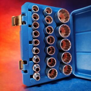 Professionele doppenset met stevige opbergkoffer