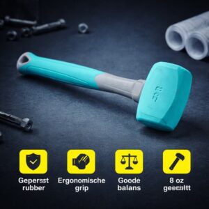rubberen hamer 8 oz – krachtig slaan zonder beschadiging