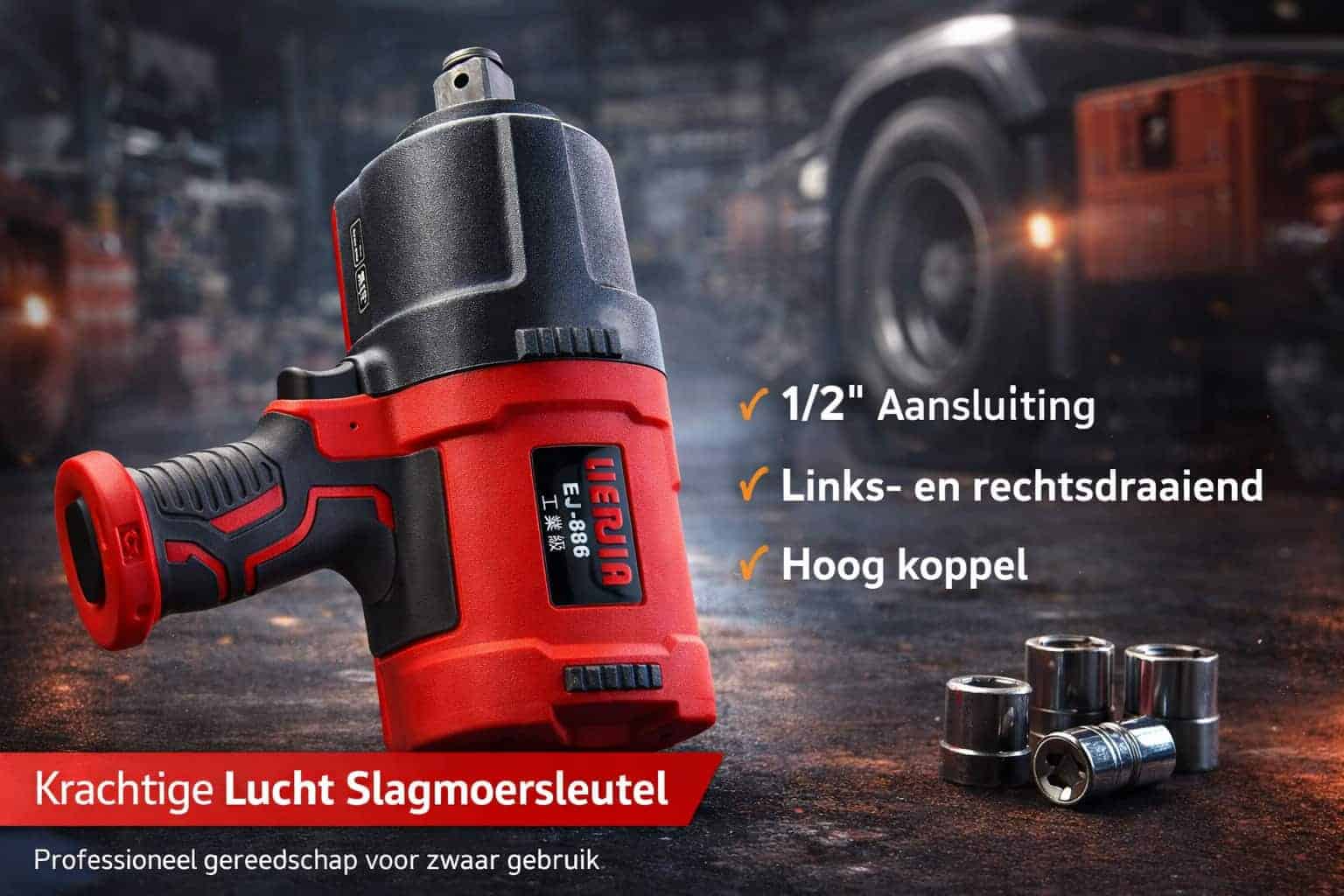 3/4" pneumatische slagmoersleutel 3/4" pneumatische slagmoersleutel